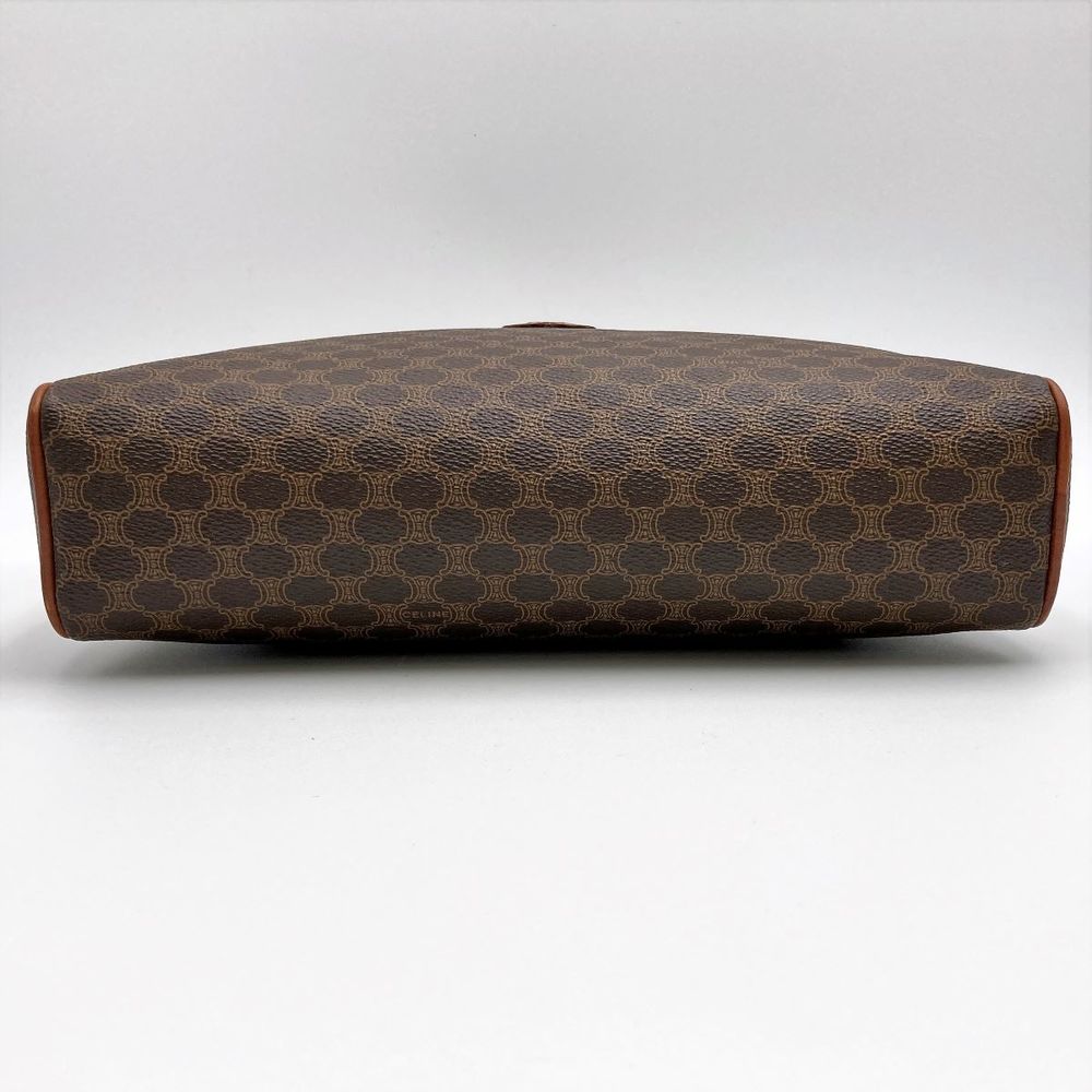 Celine Clutch Pouch Bag Macadam Pattern Brown - image 5